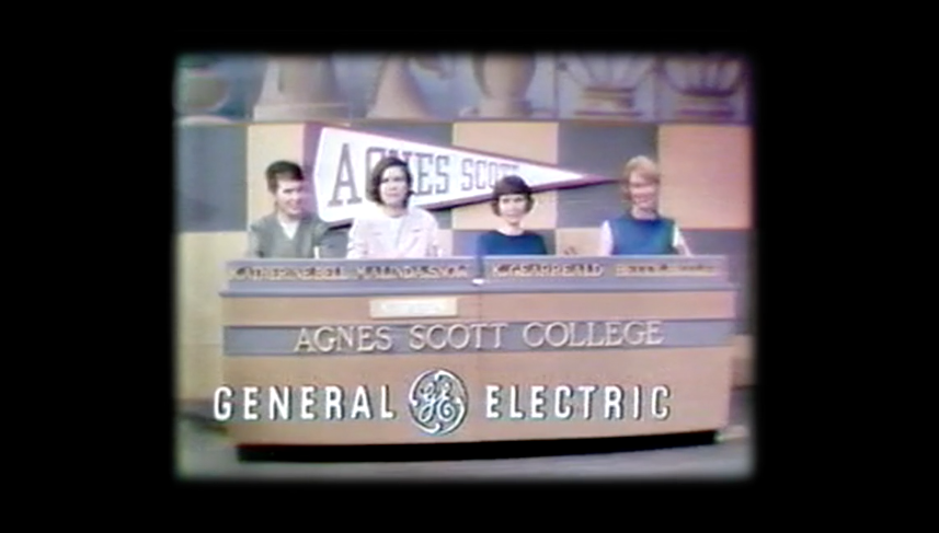 Archival still from Agnes Scott College debate