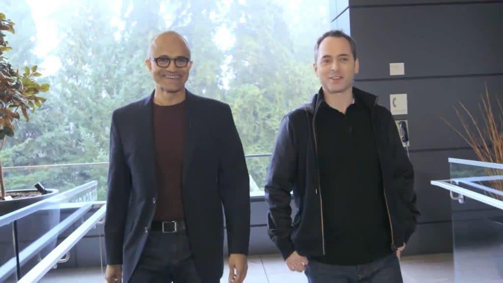 Satya Nadella and Steve Clayton
